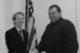 Посол США  в Беларуси Д.Спекхард и Валерий Левоневский